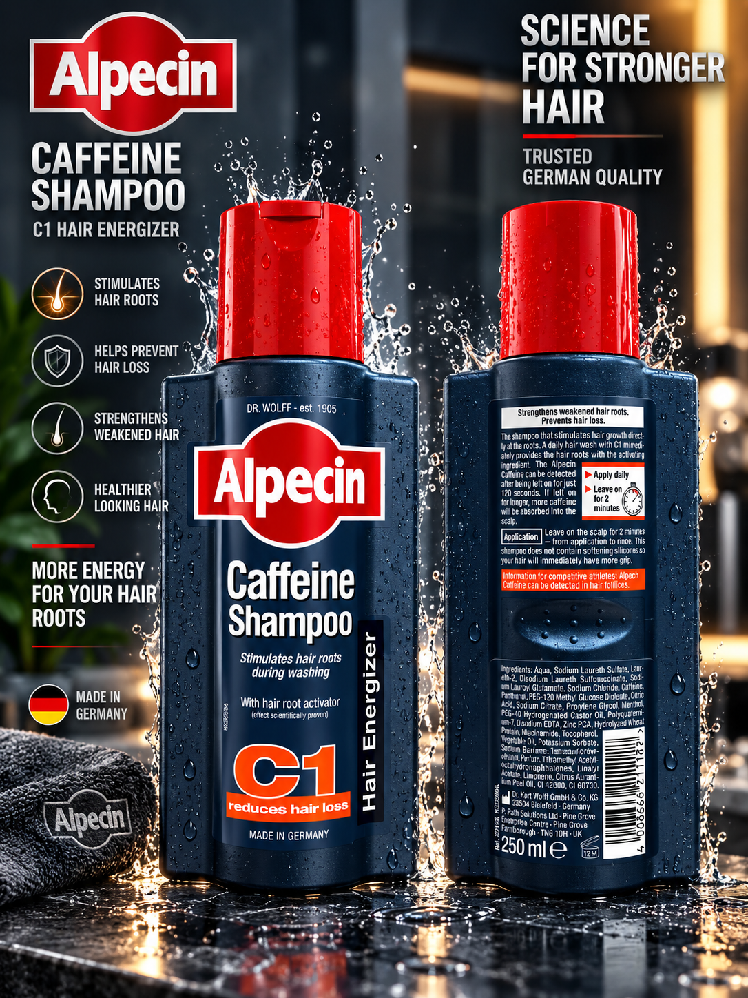 Alpecin Caffeine Shampoo C1 – 250ml