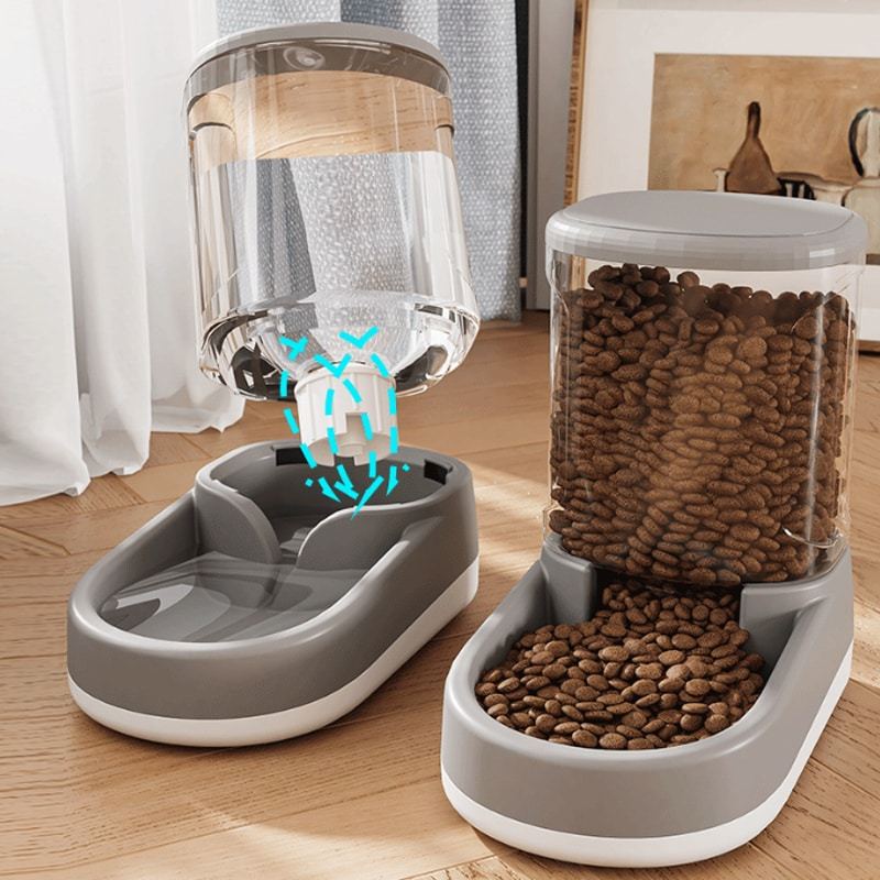 3.8L Automatic Pet Feeder & Water Fountain – Cat & Dog Food Dispenser - Image 3