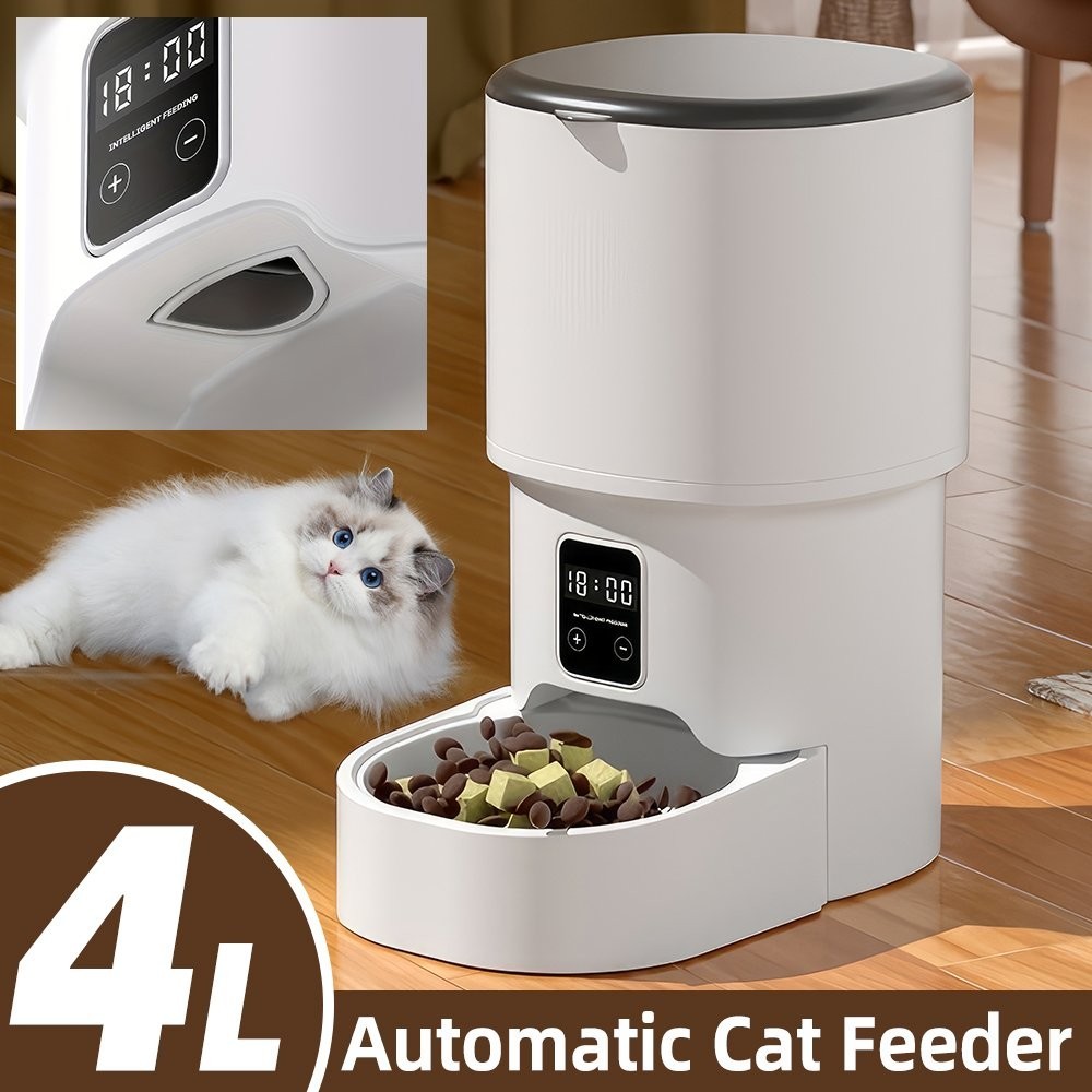 4L Pet Cat Feeder Automatic With Timer Food Dispenser For Cat Dog Food Feeding - Image 6