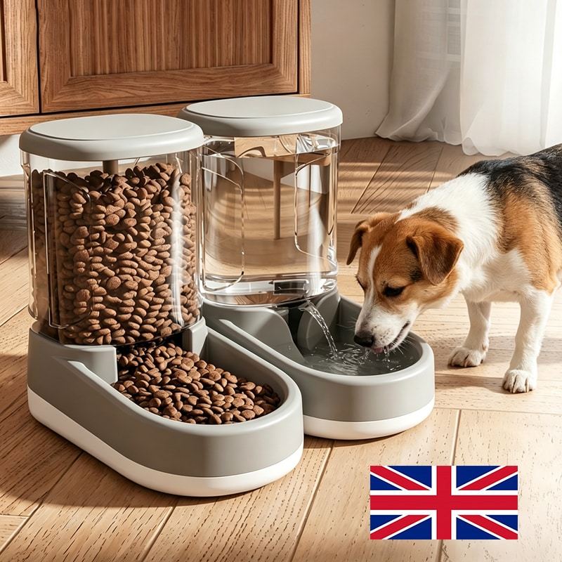 3.8L Automatic Pet Feeder & Water Fountain – Cat & Dog Food Dispenser - Image 5